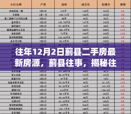 揭秘薊縣往年12月2日二手房市場(chǎng)最新房源變遷與影響回顧往事的深度剖析