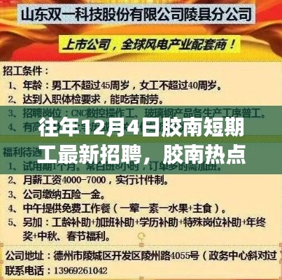 膠南短期工最新招聘揭秘，求職者的福音，膠南熱點崗位一網(wǎng)打盡！