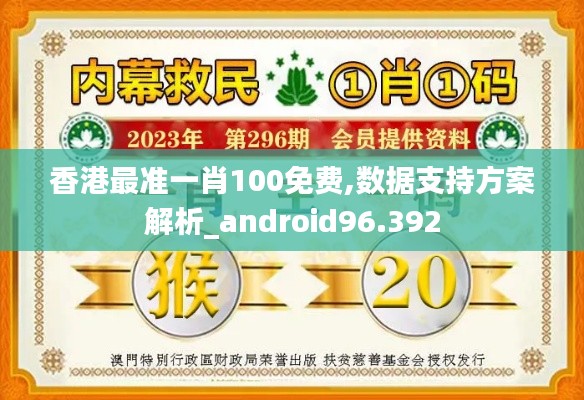 香港最準(zhǔn)一肖100免費(fèi),數(shù)據(jù)支持方案解析_android96.392