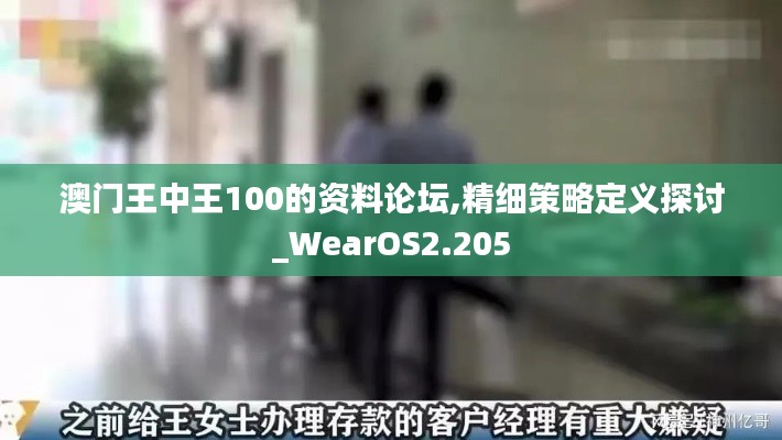 澳門王中王100的資料論壇,精細策略定義探討_WearOS2.205
