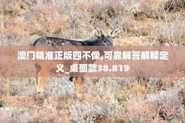 澳門(mén)精準(zhǔn)正版四不像,可靠解答解釋定義_桌面款38.819