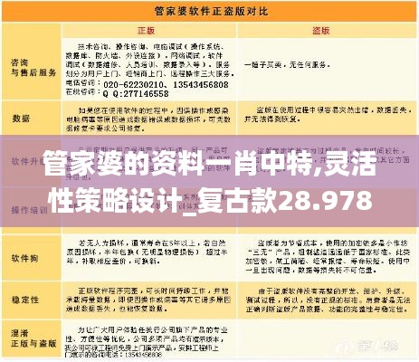 管家婆的資料一肖中特,靈活性策略設(shè)計(jì)_復(fù)古款28.978