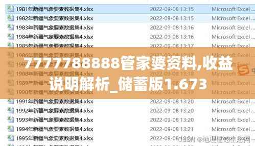 7777788888管家婆資料,收益說明解析_儲蓄版1.673