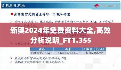 新奧2024年免費資料大全,高效分析說明_FT1.355