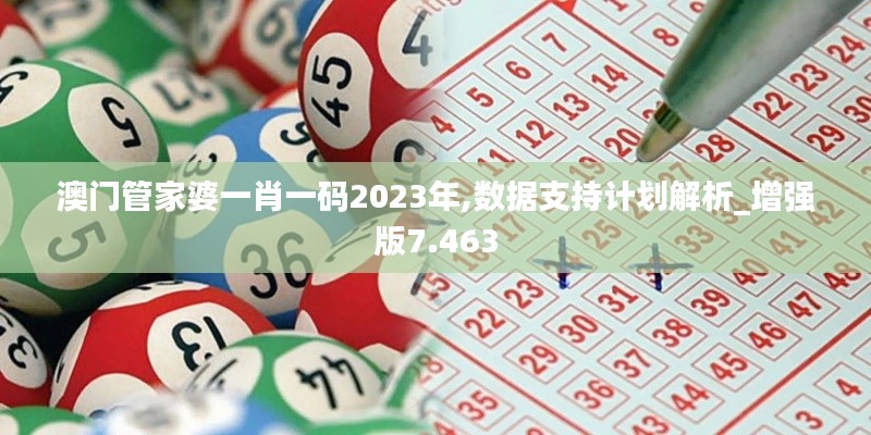 澳門(mén)管家婆一肖一碼2023年,數(shù)據(jù)支持計(jì)劃解析_增強(qiáng)版7.463