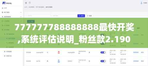 777777788888888最快開獎(jiǎng),系統(tǒng)評(píng)估說明_粉絲款2.190