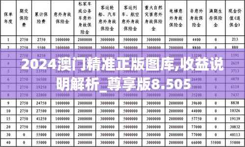 2024澳門精準正版圖庫,收益說明解析_尊享版8.505