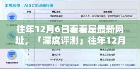 深度解析，看看屋最新網(wǎng)址特性、體驗、競品對比及用戶群體分析報告（往年12月6日版）