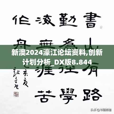 新澳2024濠江論壇資料,創(chuàng)新計劃分析_DX版8.844