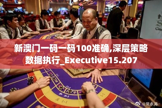 新澳門一碼一碼100準(zhǔn)確,深層策略數(shù)據(jù)執(zhí)行_Executive15.207
