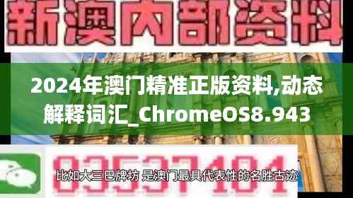 2024年澳門精準(zhǔn)正版資料,動態(tài)解釋詞匯_ChromeOS8.943
