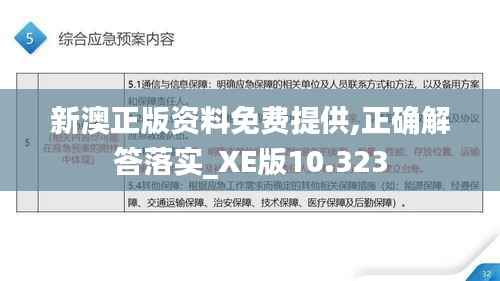新澳正版資料免費提供,正確解答落實_XE版10.323