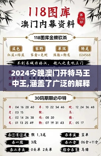 2024今晚澳門開特馬王中王,涵蓋了廣泛的解釋落實(shí)方法_Prime10.714