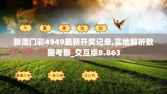新澳門彩4949最新開獎(jiǎng)記錄,實(shí)地解析數(shù)據(jù)考察_交互版8.863