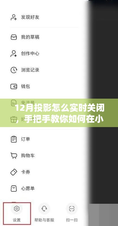 小紅書教程，手把手教你如何實時關(guān)閉12月投影技巧