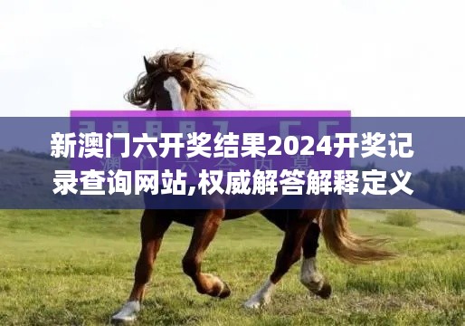 新澳門六開獎(jiǎng)結(jié)果2024開獎(jiǎng)記錄查詢網(wǎng)站,權(quán)威解答解釋定義_SHD1.965