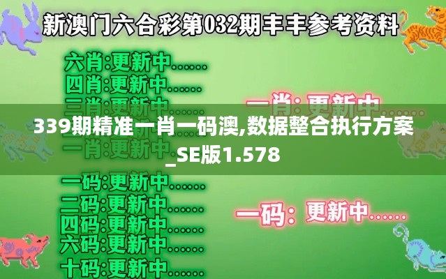 339期精準(zhǔn)一肖一碼澳,數(shù)據(jù)整合執(zhí)行方案_SE版1.578