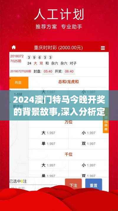 2024澳門特馬今晚開獎的背景故事,深入分析定義策略_試用版4.783