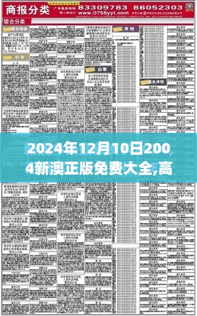 2024年12月10日2004新澳正版免費大全,高效實施方法解析_T4.699