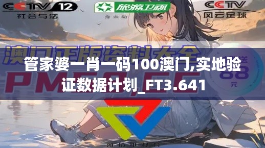 管家婆一肖一碼100澳門,實地驗證數(shù)據(jù)計劃_FT3.641