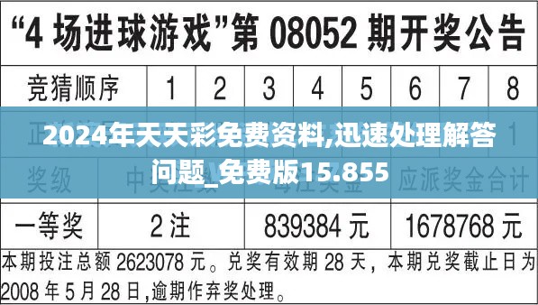 2024年天天彩免費(fèi)資料,迅速處理解答問題_免費(fèi)版15.855