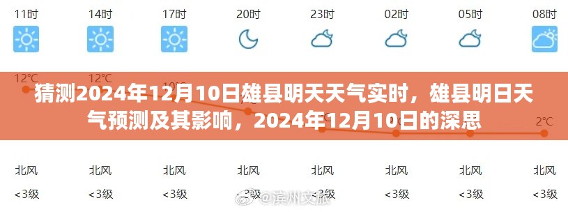 雄縣明日天氣預(yù)測(cè)與深思，雄縣天氣實(shí)時(shí)預(yù)測(cè)及其影響