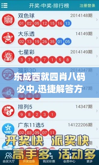 東成西就四肖八碼必中,迅捷解答方案設(shè)計(jì)_C版17.212