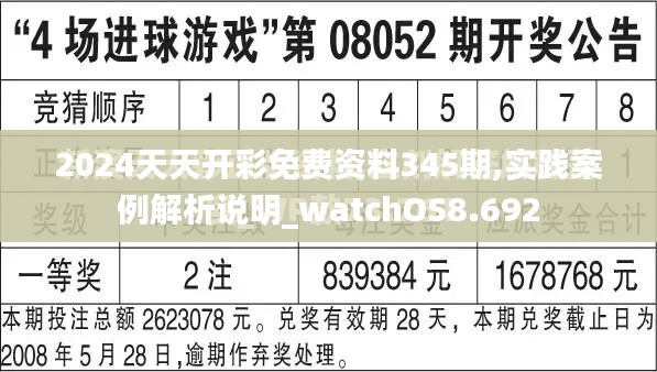 2024天天開(kāi)彩免費(fèi)資料345期,實(shí)踐案例解析說(shuō)明_watchOS8.692