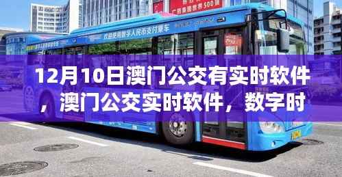 澳門公交實時軟件，數(shù)字時代公共交通的新紀(jì)元探索