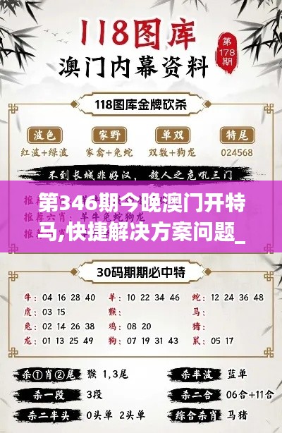 第346期今晚澳門開特馬,快捷解決方案問題_儲(chǔ)蓄版7.656