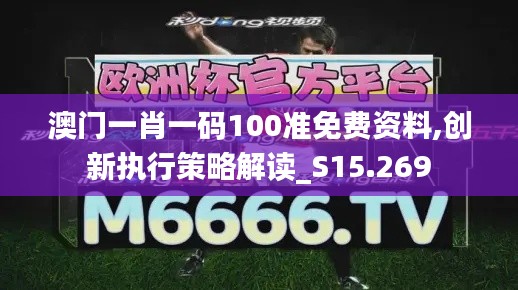 澳門一肖一碼100準免費資料,創(chuàng)新執(zhí)行策略解讀_S15.269