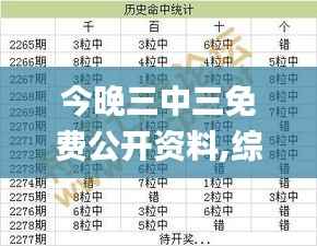 今晚三中三免費(fèi)公開資料,綜合性計(jì)劃評(píng)估_4K版5.628