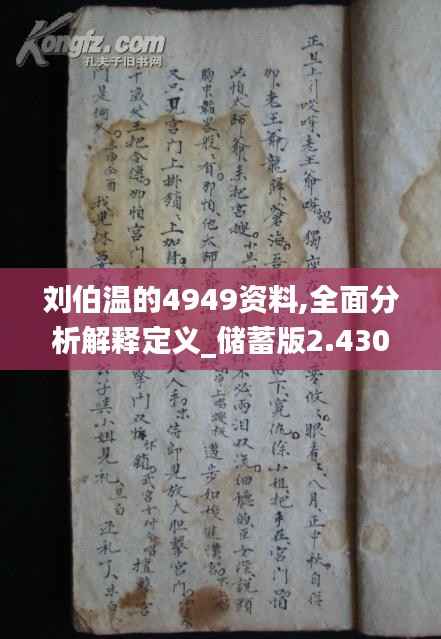 劉伯溫的4949資料,全面分析解釋定義_儲(chǔ)蓄版2.430