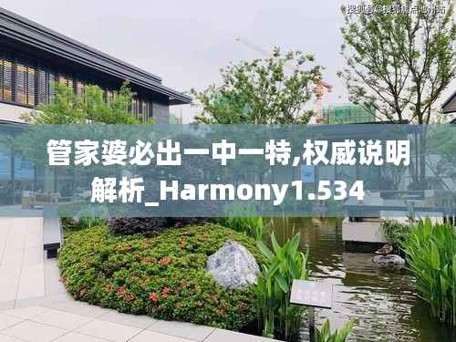 管家婆必出一中一特,權(quán)威說明解析_Harmony1.534