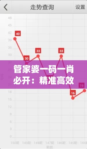 管家婆一碼一肖必開：精準(zhǔn)高效的管理之道