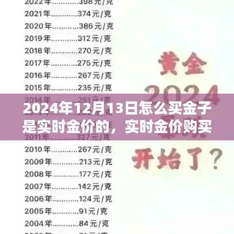 2024年12月13日實時金價購買黃金攻略，掌握最新金價，明智投資黃金