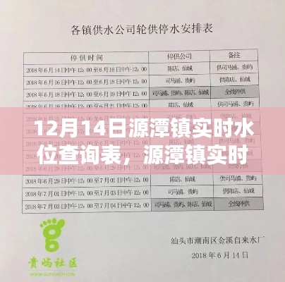 12月14日源潭鎮(zhèn)實時水位查詢表及操作指南，適合初學者與進階用戶