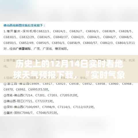 實(shí)時(shí)氣象掌控，地球天氣預(yù)報(bào)下載引領(lǐng)科技新紀(jì)元風(fēng)向標(biāo)