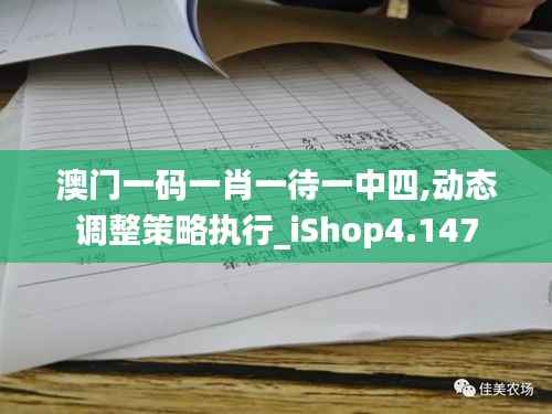 澳門一碼一肖一待一中四,動(dòng)態(tài)調(diào)整策略執(zhí)行_iShop4.147