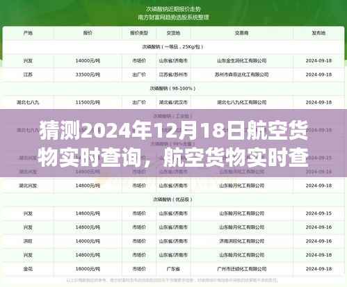 航空貨物實(shí)時(shí)查詢指南，如何預(yù)測并追蹤特定日期貨物的動(dòng)態(tài)——以2024年12月18日為例