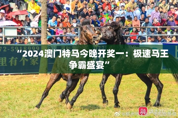 “2024澳門(mén)特馬今晚開(kāi)獎(jiǎng)一：極速馬王爭(zhēng)霸盛宴”