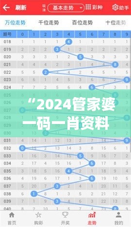 “2024管家婆一碼一肖資料：剖析生肖金融投資新趨勢”