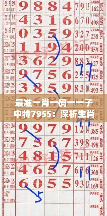 最準(zhǔn)一肖一碼一一子中特7955：深析生肖彩票中獎(jiǎng)秘籍
