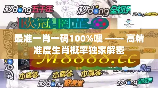 最準一肖一碼100%噢 —— 高精準度生肖概率獨家解密