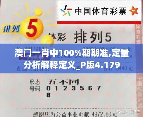 澳門一肖中100%期期準(zhǔn),定量分析解釋定義_P版4.179