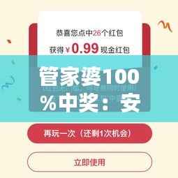 管家婆100%中獎：安全理財首選