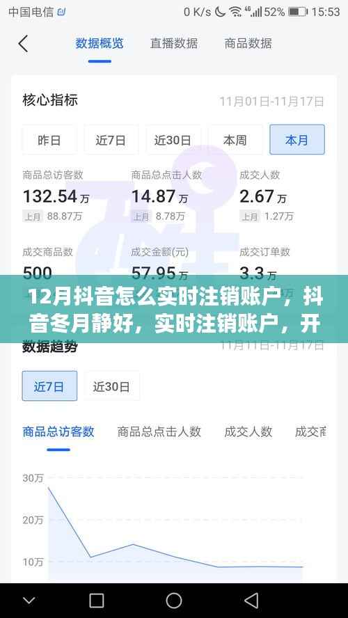 抖音冬月靜好，實時注銷賬戶，開啟心靈與自然的對話之旅