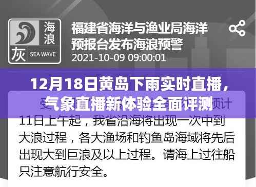 氣象直播新體驗(yàn)，黃島實(shí)時(shí)雨況直播評(píng)測(cè)報(bào)告