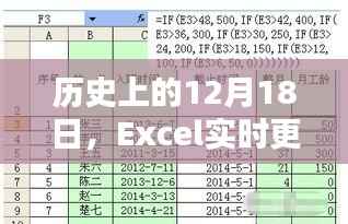 歷史上的Excel實時更新公式使用指南，紀念性的12月18日指南