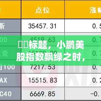 小鵬美股指數(shù)飄綠之際的綠色心靈之旅